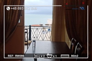 Apartament 2+1 o pow 90m2 z widokiem na morze Nr.Ref.RW096