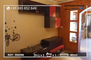 Apartament 2+1 o pow 90m2 z widokiem na morze Nr.Ref.RW096