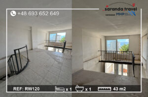 Studio z widokiem na morze, 1+1 43m2  Nr.Ref:RW120