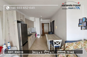 Apartament z balkonem i widokiem w spokojnej lokalizacji, 1+1 m2  Nr.Ref:RW119