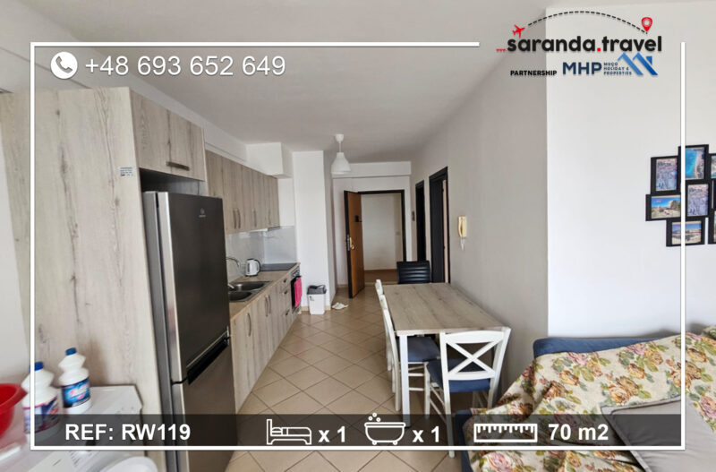 Apartament z balkonem i widokiem w spokojnej lokalizacji, 1+1 m2  Nr.Ref:RW119