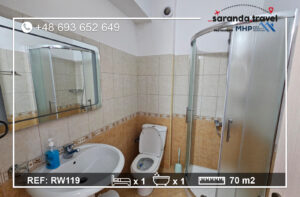 Apartament z balkonem i widokiem w spokojnej lokalizacji, 1+1 m2  Nr.Ref:RW119