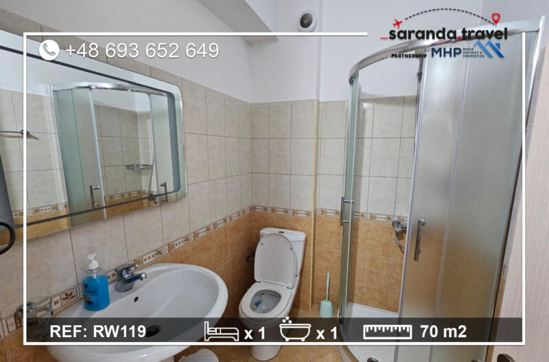 Apartament z balkonem i widokiem w spokojnej lokalizacji, 1+1 m2  Nr.Ref:RW119