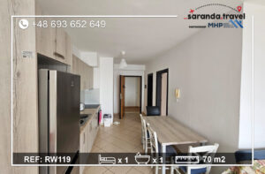 Apartament z balkonem i widokiem w spokojnej lokalizacji, 1+1 m2  Nr.Ref:RW119