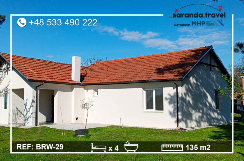 Dom jednorodzinny 135m2, działka 900 m2 Okazja! BRW-29