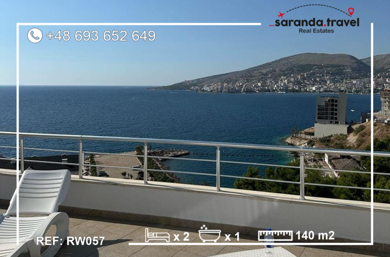 Apartament  2+1 Z ogromnym balkonem, SUPER widok Nr.Ref:RW057