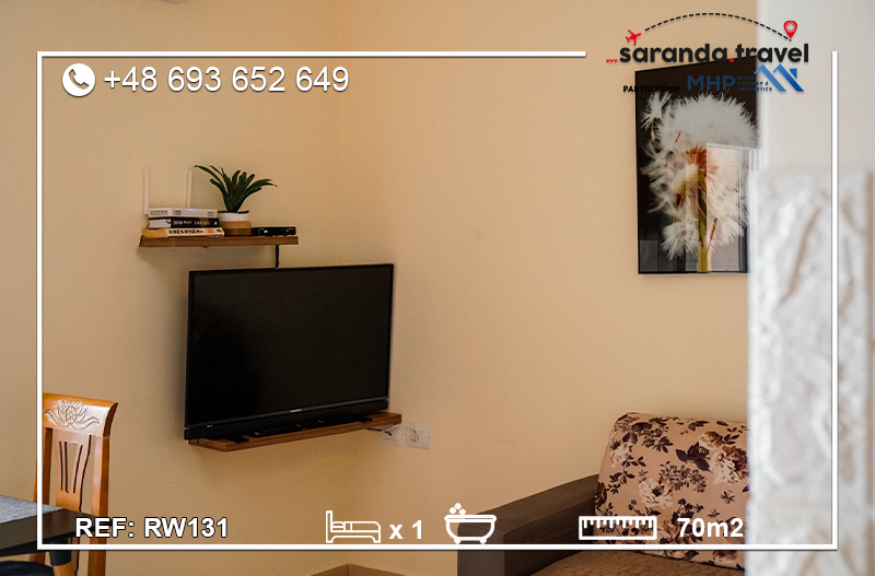🏝️ Apartament na sprzedaż Saranda 70 m² | widok na morze | gotowy do zamieszkania | inwestycja pod wynajem. Nr.Ref:RW131