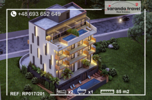 SHITJESH Apartament z pięknym widokiem w nowym budownictwie 2+1  Nr.Ref:017/201