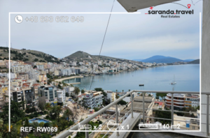 Apartament z Wspaniałym Widokiem na Morze w Centrum Sarandy  140m2  Nr.Ref:RW069