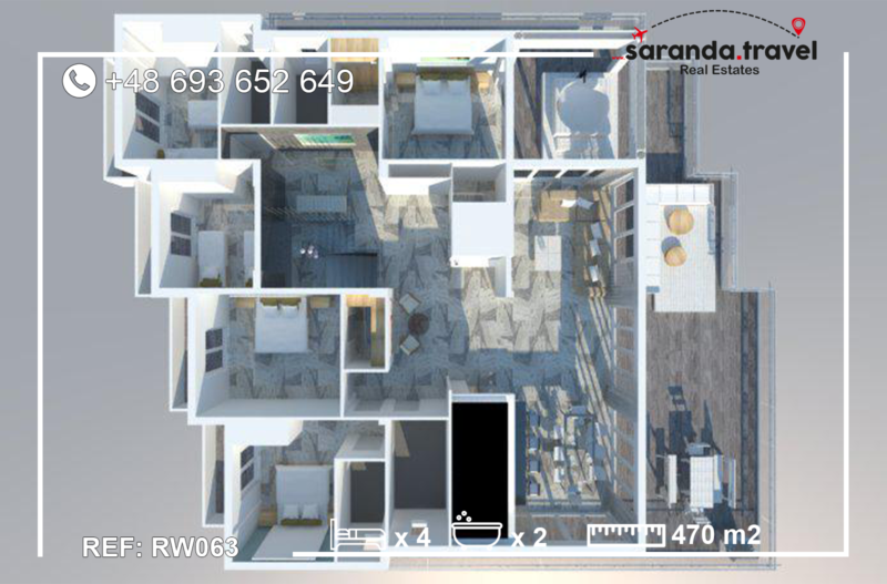 Penthouse 280m2 plus tarasy 250m2 SUPER         Nr.Ref:RW063