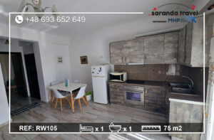 Umeblowany apartament 1+1 z dwoma balkonami Nr.Ref: RW105