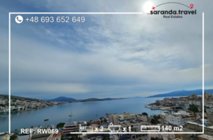 Apartament z Wspaniałym Widokiem na Morze w Centrum Sarandy  140m2  Nr.Ref:RW069