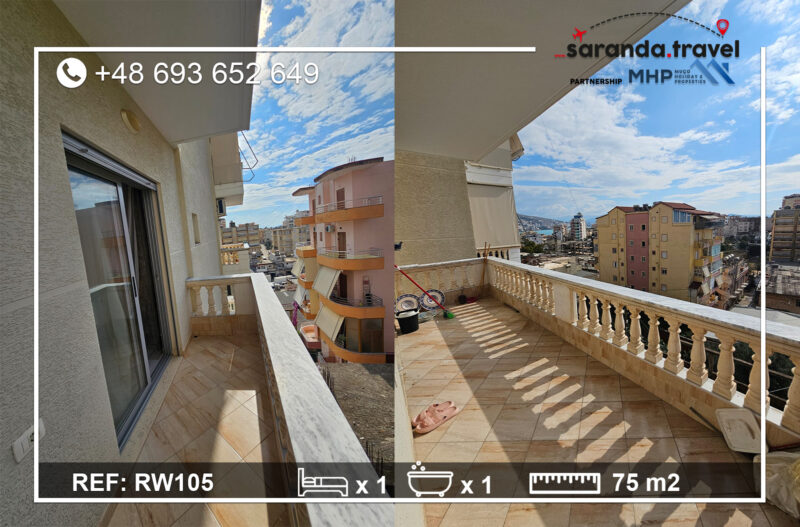 Umeblowany apartament 1+1 z dwoma balkonami Nr.Ref: RW105