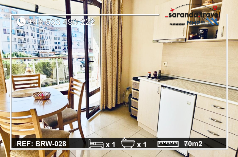 Apartament 1+1 Słoneczny Brzeg 70m2 Okazja! BRW-28