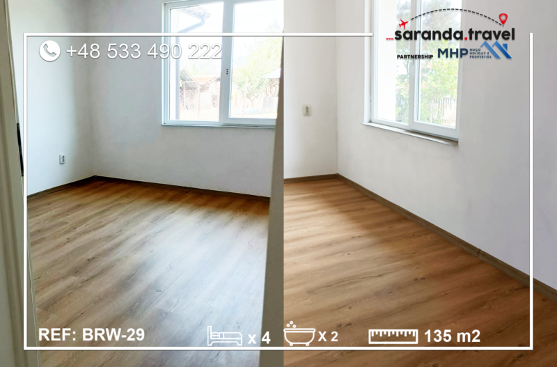 Dom jednorodzinny 135m2, działka 900 m2 Okazja! BRW-29