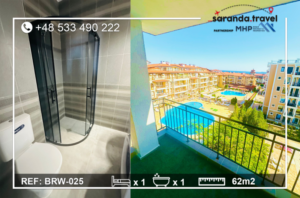 Apartament Św.Wlas 1+1  62m2   Nr.BRW-025