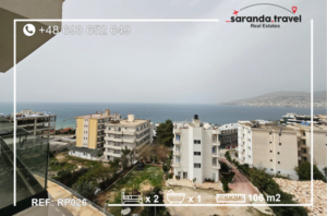 Apartament w Sarandzie z Wspaniałym Widokiem na Morze 106m2    Nr.Ref:RP026