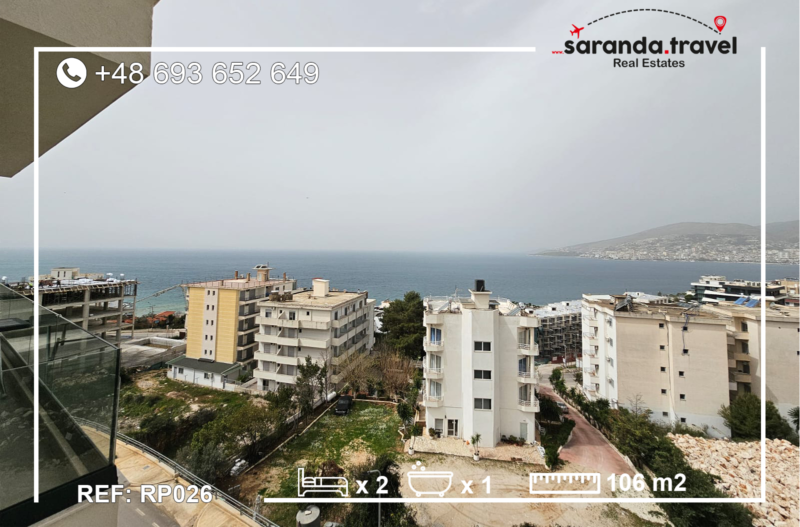 Apartament w Sarandzie z Wspaniałym Widokiem na Morze 106m2    Nr.Ref:RP026