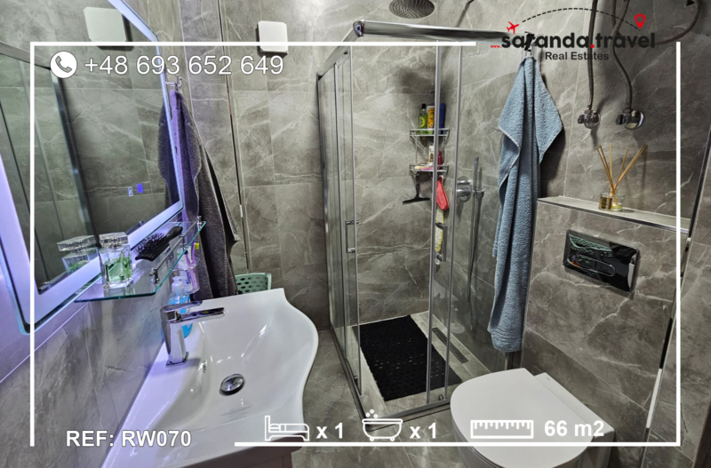 Apartament z widokiem na morze 1+1    66m2      Nr.Ref:RW070