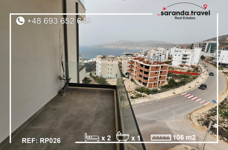 Apartament w Sarandzie z Wspaniałym Widokiem na Morze 106m2    Nr.Ref:RP026
