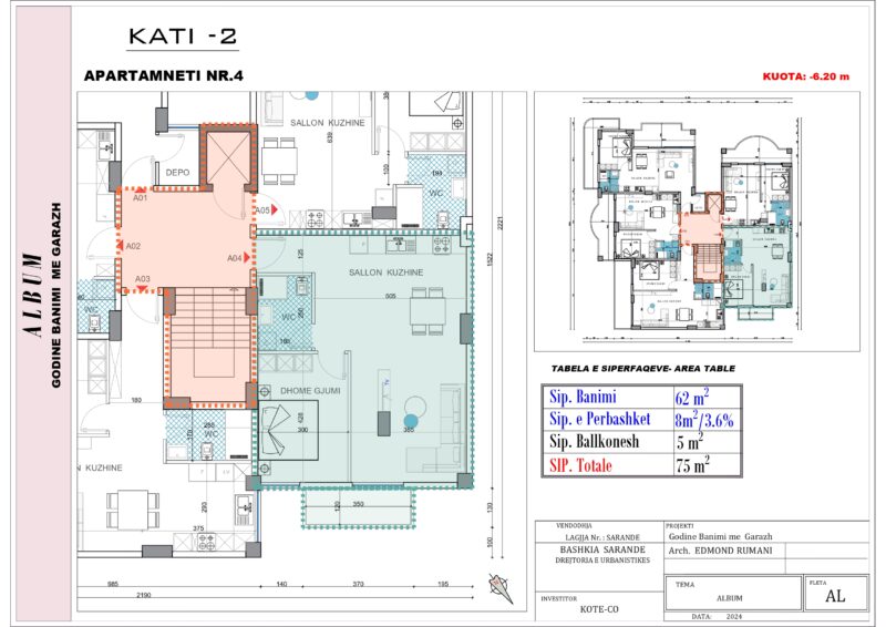 River Project nowy budynek Nr.Ref:RP 024 Pierwsza linia, widok na morze