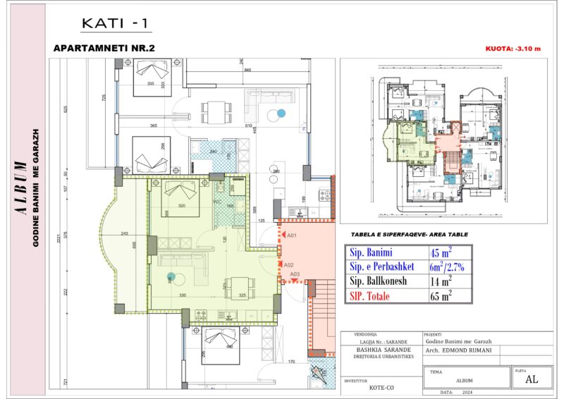 River Project nowy budynek Nr.Ref:RP 024 Pierwsza linia, widok na morze