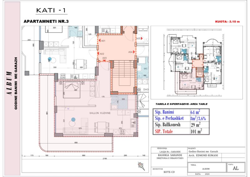 River Project nowy budynek Nr.Ref:RP 024 Pierwsza linia, widok na morze