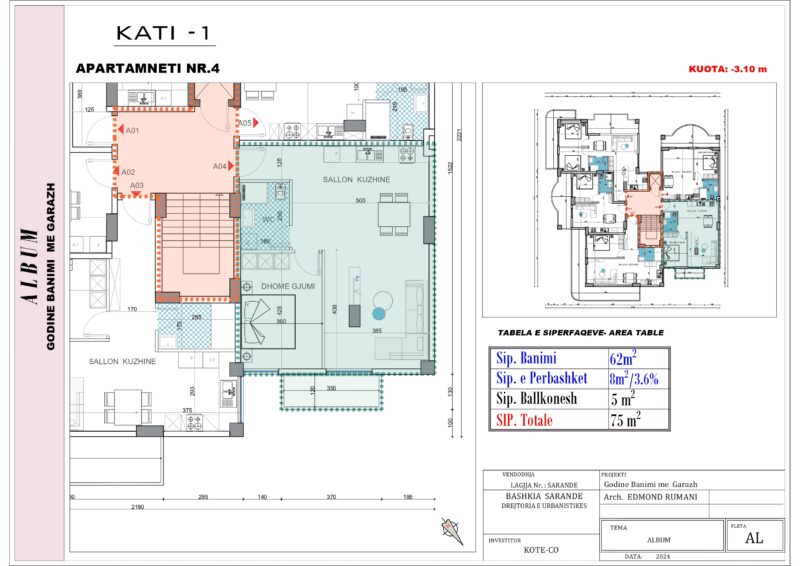 River Project nowy budynek Nr.Ref:RP 024 Pierwsza linia, widok na morze