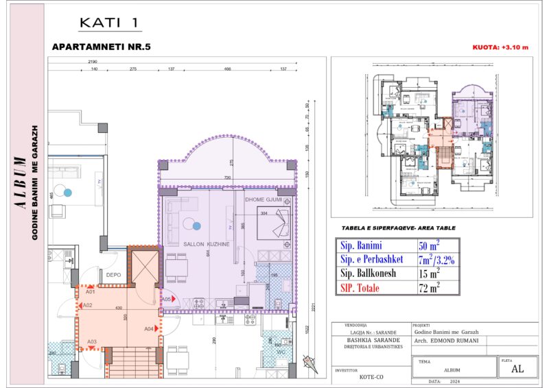 River Project nowy budynek Nr.Ref:RP 024 Pierwsza linia, widok na morze