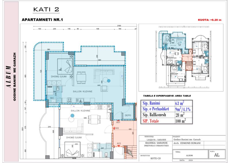 River Project nowy budynek Nr.Ref:RP 024 Pierwsza linia, widok na morze