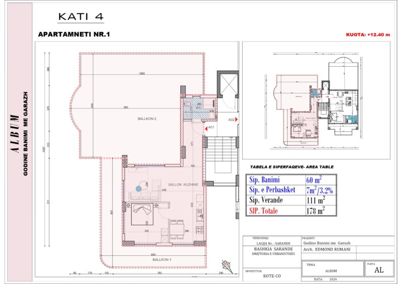 River Project nowy budynek Nr.Ref:RP 024 Pierwsza linia, widok na morze