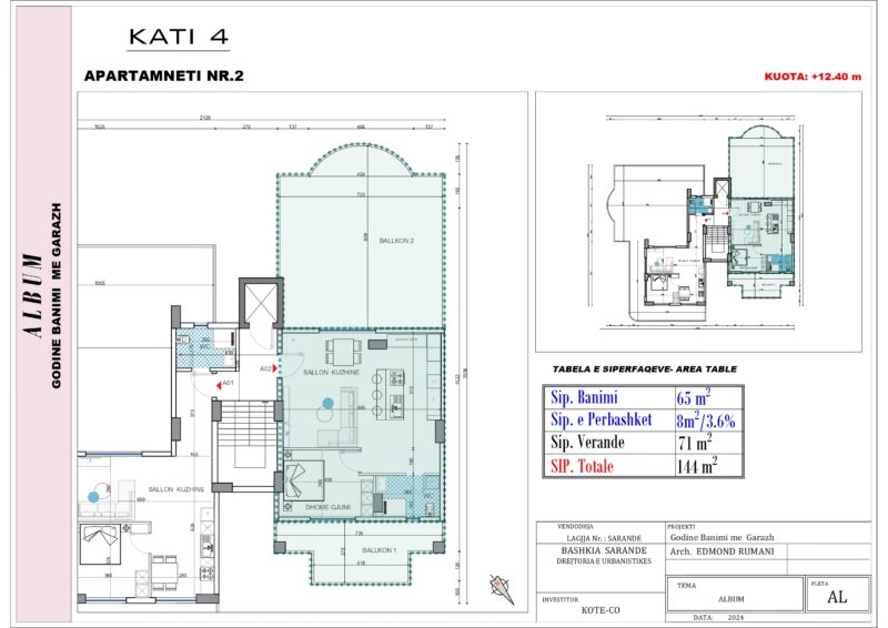 River Project nowy budynek Nr.Ref:RP 024 Pierwsza linia, widok na morze