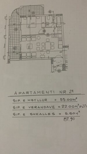 Apartament 1+1 87,9m2 Nr.Ref.RW047