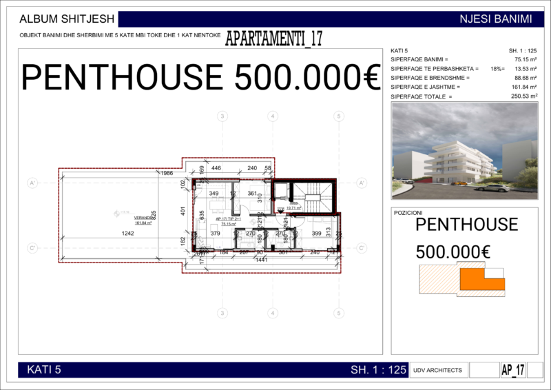 Nowe mieszkanie w Sarandzie AP04P5 74m2 Nr.Ref:RP056
