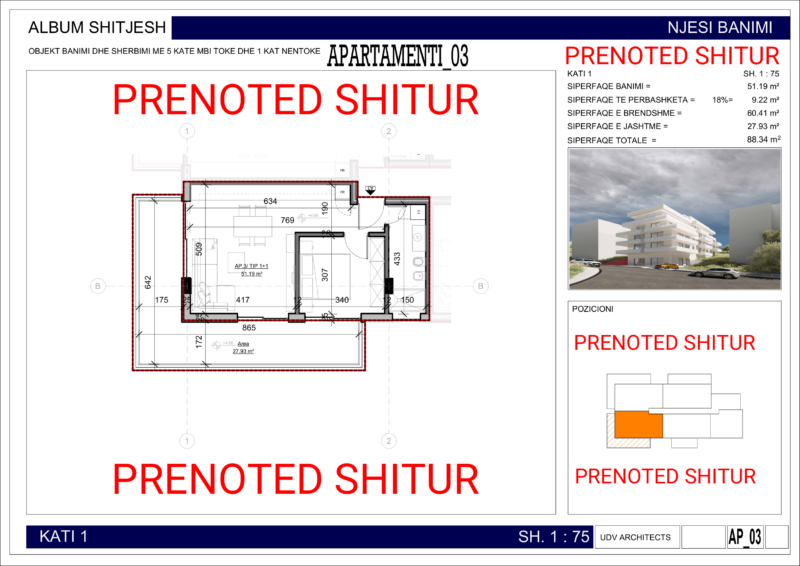 Nowe mieszkanie w Sarandzie AP04P5 74m2 Nr.Ref:RP056