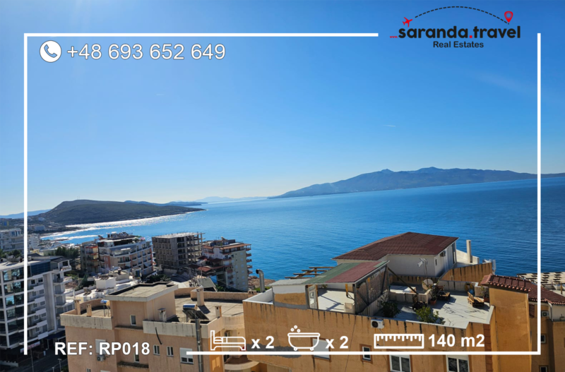 PENTHOUSE 2+2 140m2  Frontalny widok na morze    Nr.Ref:RP018-602