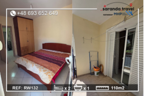 🌴 Apartament na sprzedaż Saranda 110 m² | 3 balkony | widok na morze | gotowy do zamieszkania Nr.Ref:RW131