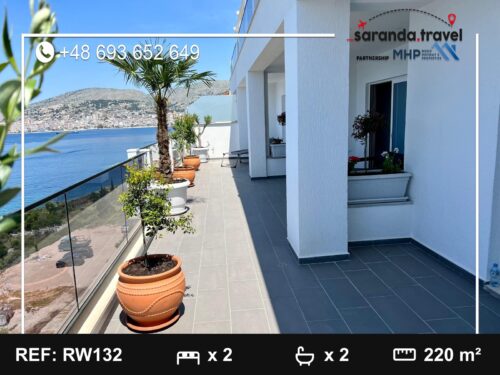 Penthouse na sprzedaż Saranda 220 m² | ogromny taras | widok na morze | luksusowe wykończenie Nr.Ref:RW133