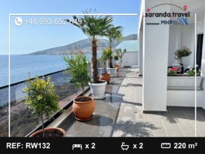 Penthouse na sprzedaż Saranda 220 m² | ogromny taras | widok na morze | luksusowe wykończenie Nr.Ref:RW133
