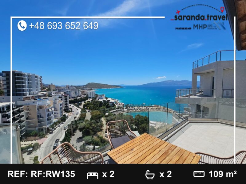 Penthouse na sprzedaż Saranda 109 m² + balkony | 2 sypialnie | panoramiczny widok | po generalnym remoncie Nr.Ref:RW135