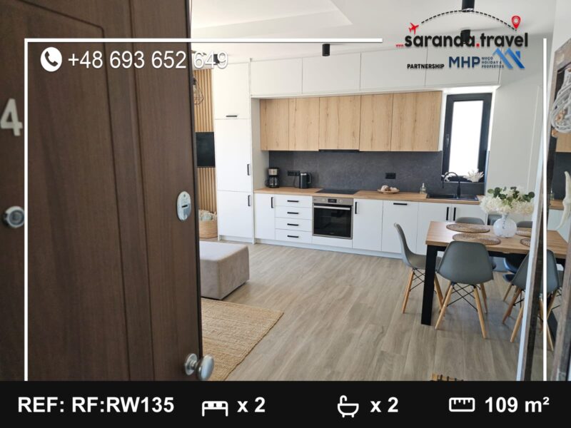 Penthouse na sprzedaż Saranda 109 m² + balkony | 2 sypialnie | panoramiczny widok | po generalnym remoncie Nr.Ref:RW135