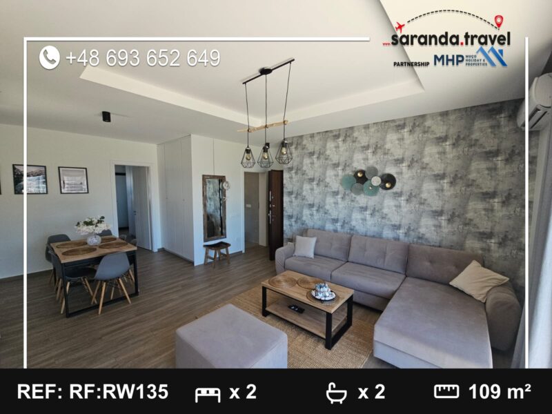 Penthouse na sprzedaż Saranda 109 m² + balkony | 2 sypialnie | panoramiczny widok | po generalnym remoncie Nr.Ref:RW135