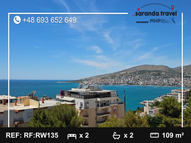 Penthouse na sprzedaż Saranda 109 m² + balkony | 2 sypialnie | panoramiczny widok | po generalnym remoncie Nr.Ref:RW135