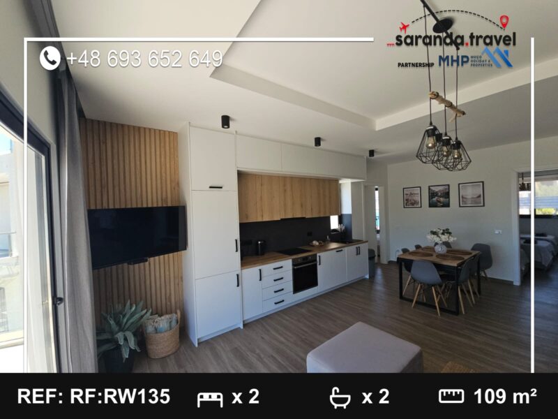 Penthouse na sprzedaż Saranda 109 m² + balkony | 2 sypialnie | panoramiczny widok | po generalnym remoncie Nr.Ref:RW135