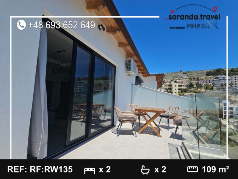 Penthouse na sprzedaż Saranda 109 m² + balkony | 2 sypialnie | panoramiczny widok | po generalnym remoncie Nr.Ref:RW135