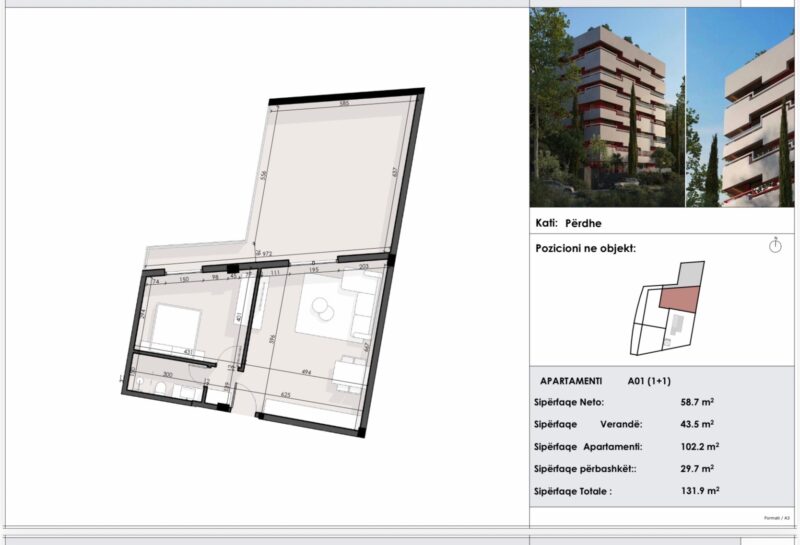 Apartament na sprzedaż Saranda + balkony | w budowie