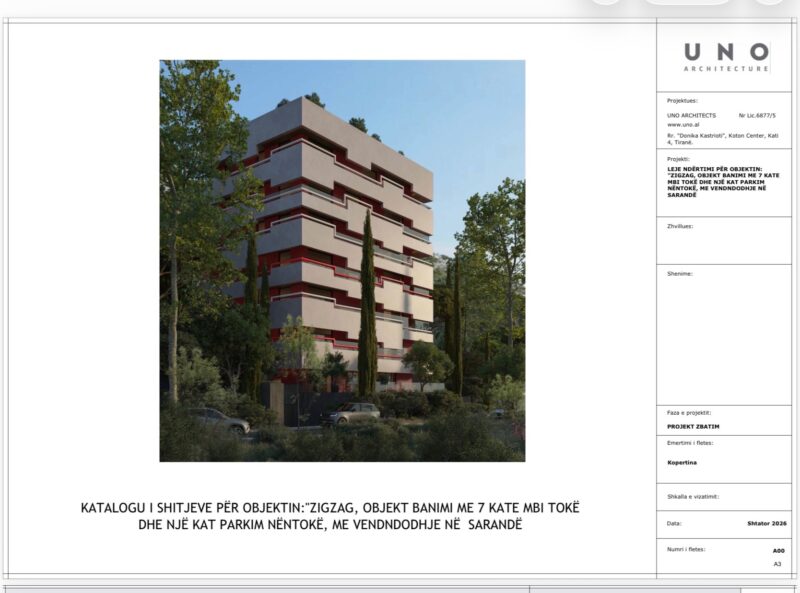 Apartament na sprzedaż Saranda 79 m² + balkony | 1 sypialnia | w budowie | rynek pierwotny