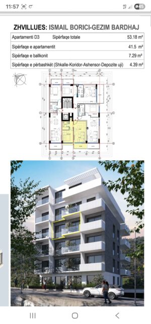 Apartament na sprzedaż Saranda 53,18 m² + balkony | 1 sypialnia | częściowy widok na morze | 80 m od morza | wykończony pod klucz | rynek pierwotny